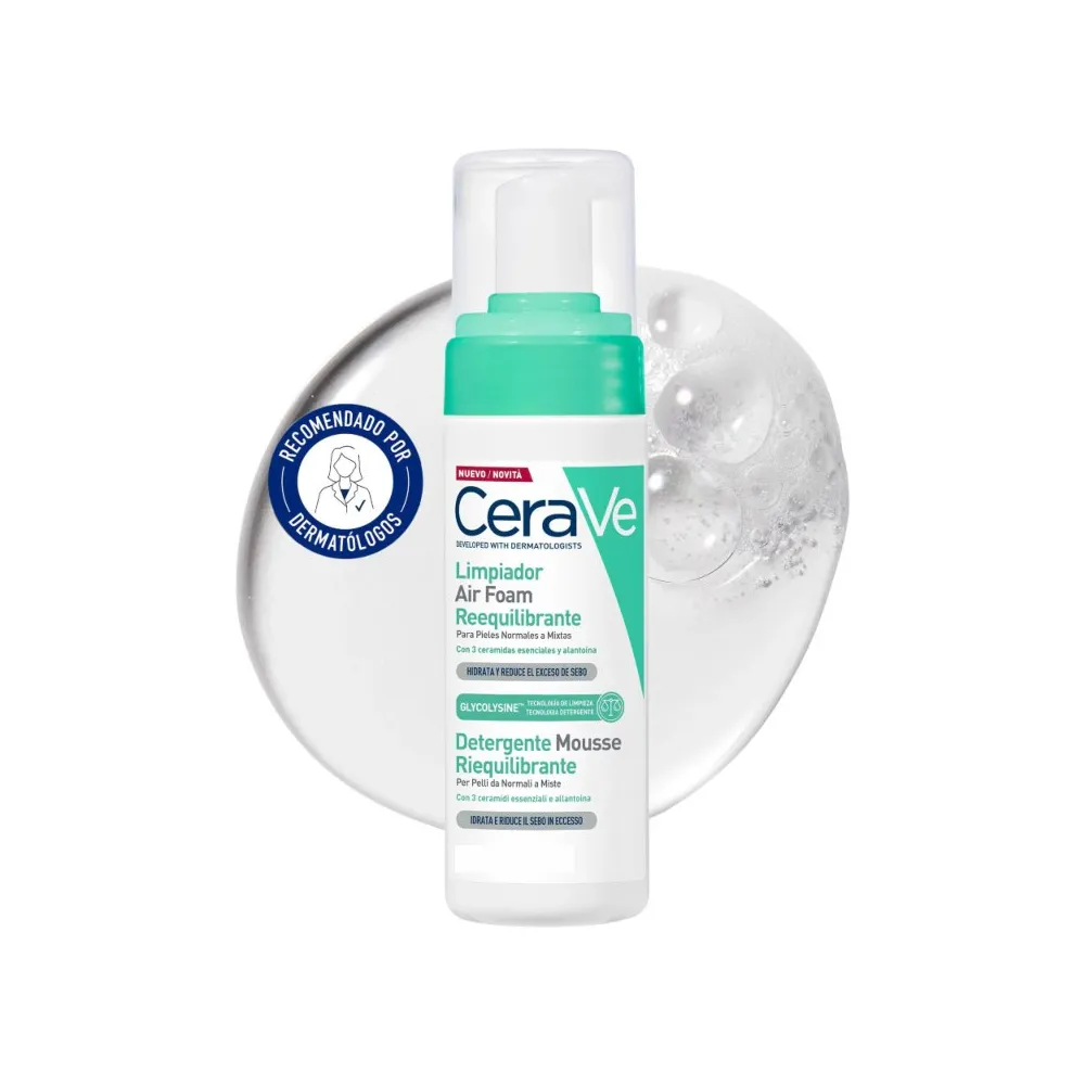 Cerave Limpiador Air Foam Espumoso Reequilibrante 50 Ml