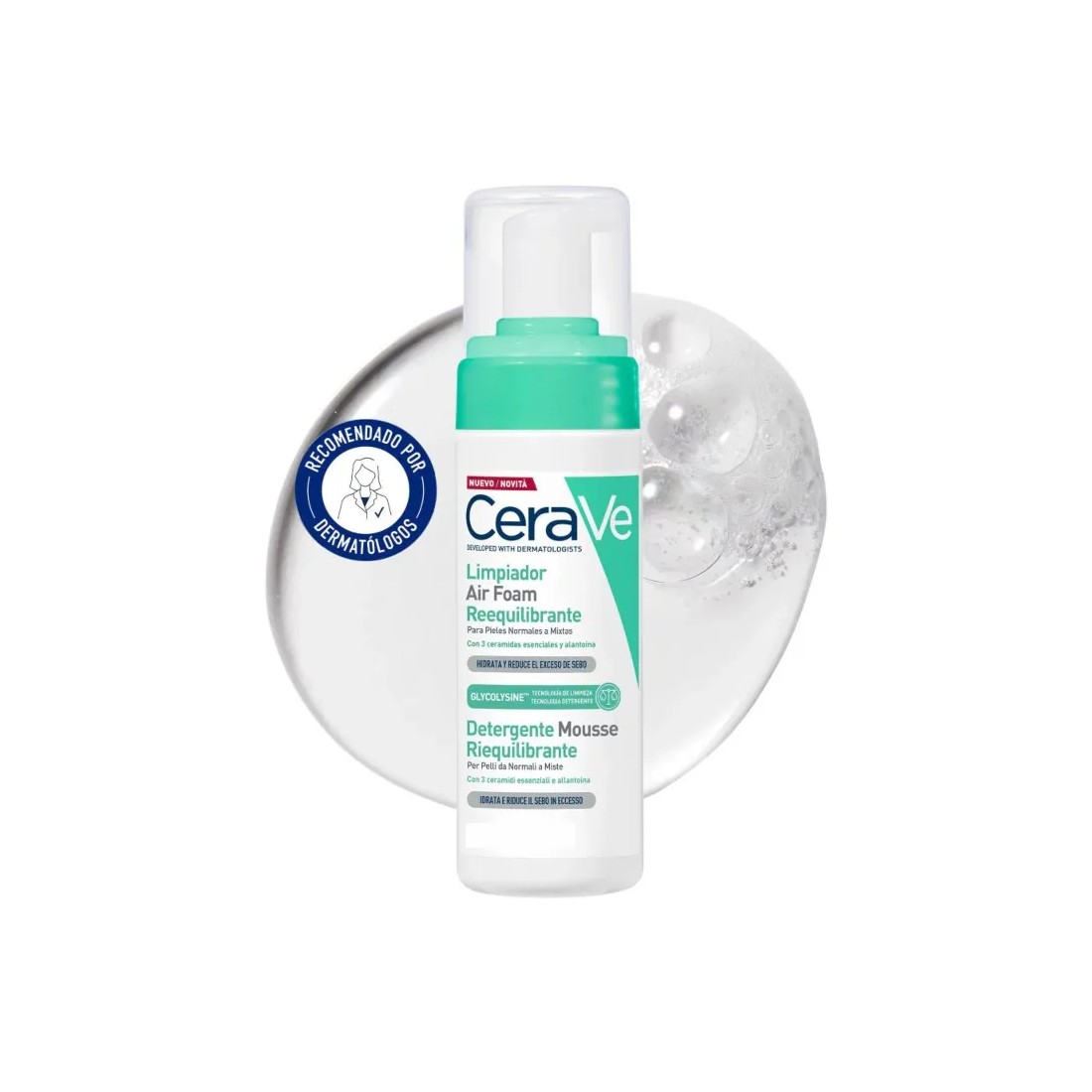 Cerave Limpiador Air Foam Espumoso Reequilibrante 50 Ml