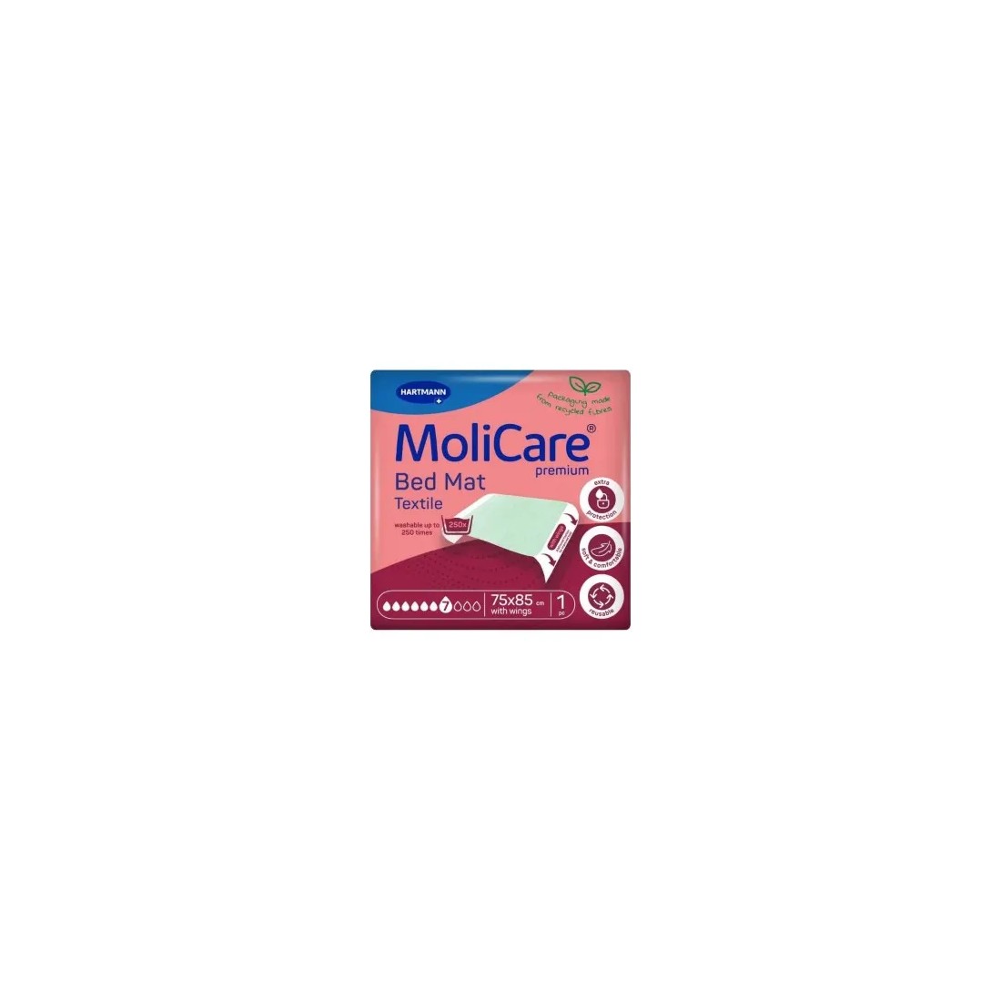 Hartmann Molicare Empapador Bed con Alas 75 cm x 85 cm | Comprar al Mejor Precio