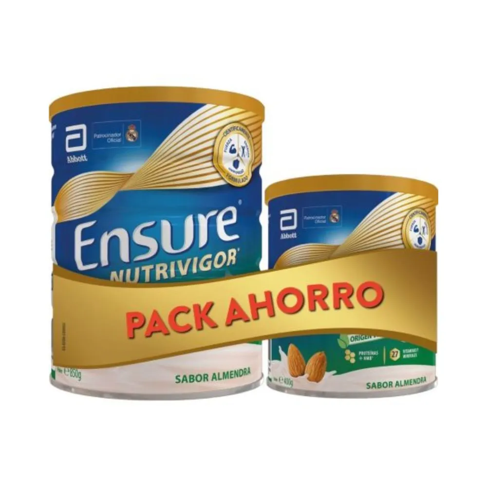 Ensure Nutrivigor Origen Vegetal Pack 850 g + 400 g