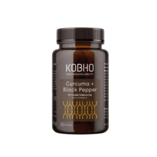 Kobho Cúrcuma + Black Pepper 60 Cápsulas presentación