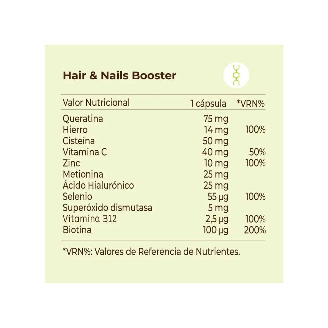 Kobho Hair & Nail Booster 60 Cápsulas componentes