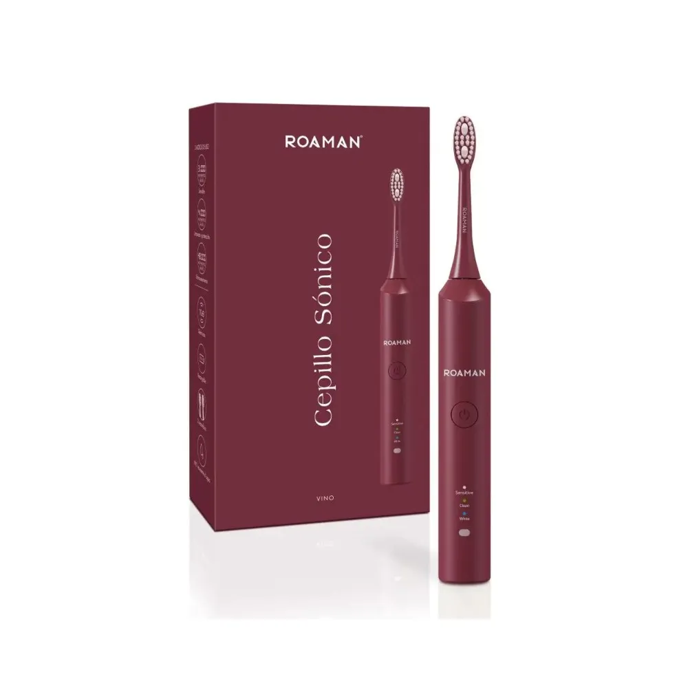 Roaman Cepillo Dental Eléctrico Sónico T3S Color Vino