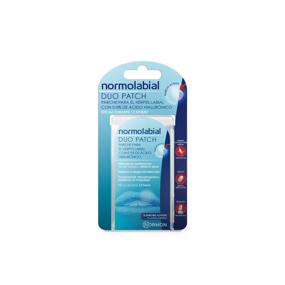 Normolabial Duo Patch 15 uds herpes labial | Comprar al mejor precio