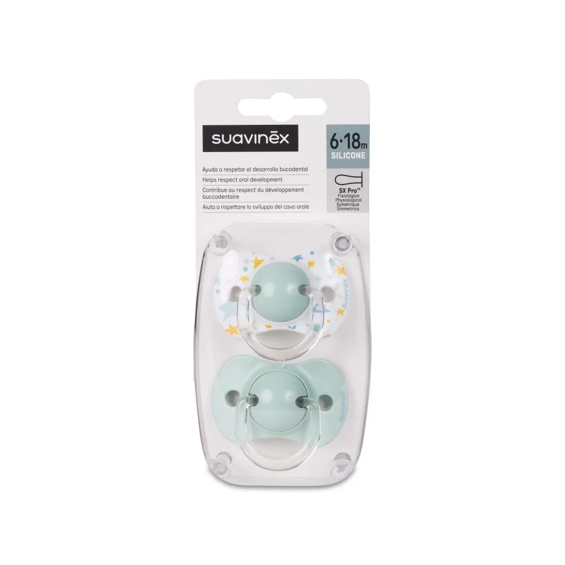 Compra Suavinex Chupete Silicona 6-18 Meses al mejor precio | Más Parafarmacia