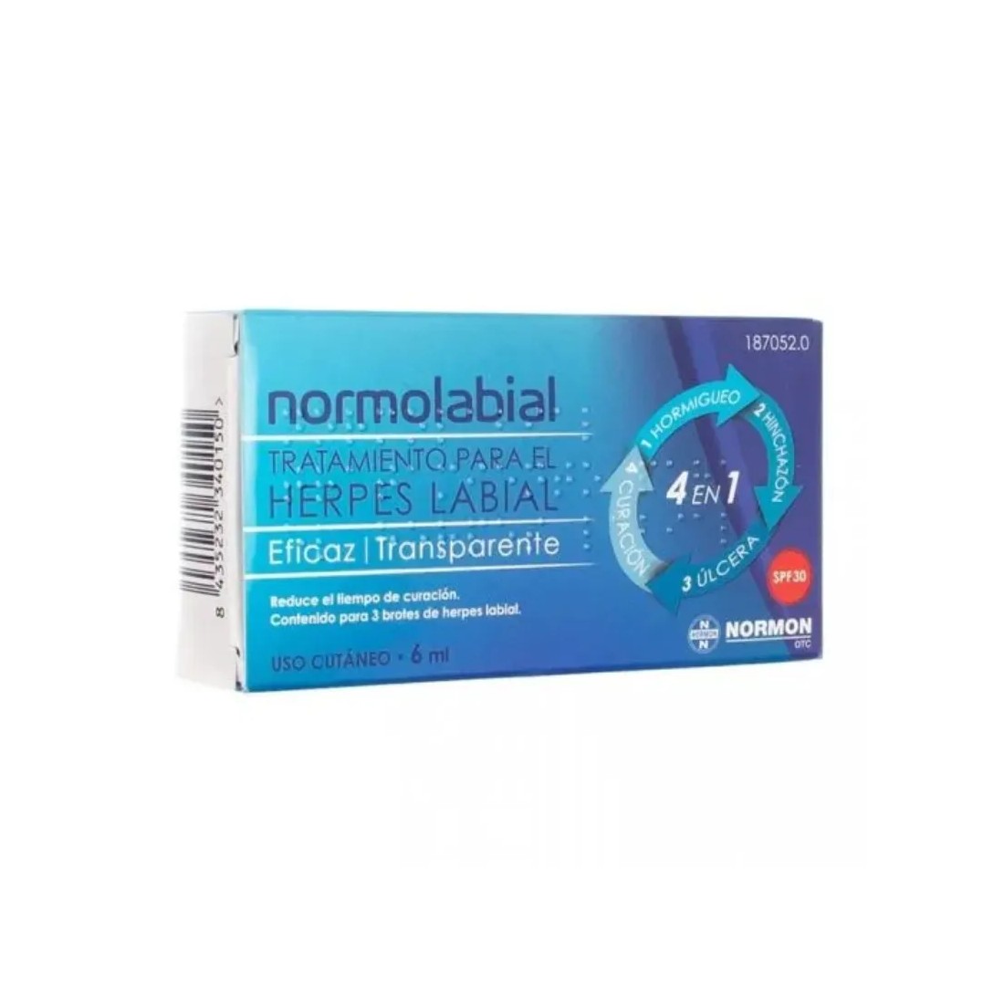 Normolabial Tratamiento 6 ml herpes labial | Comprar al mejor precio