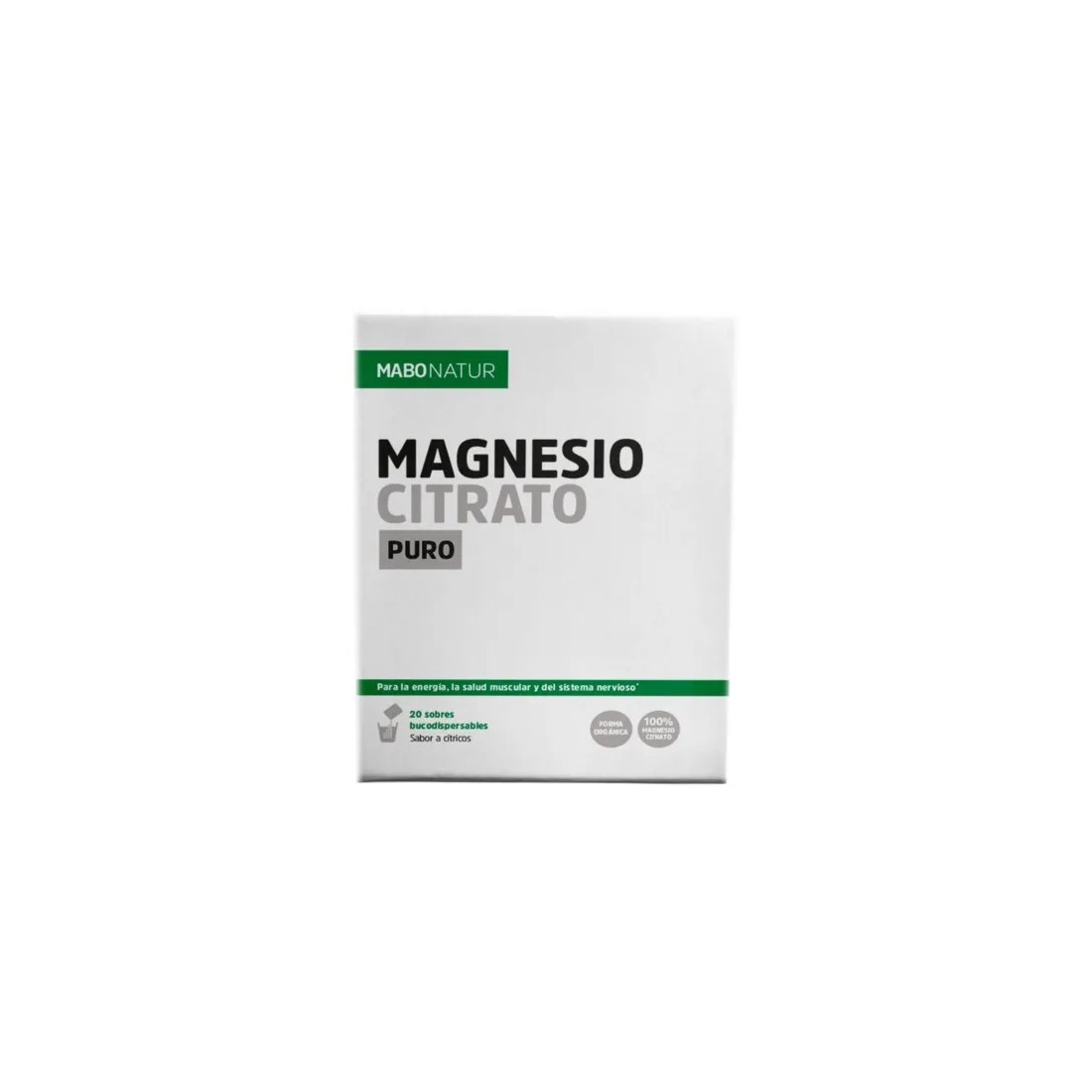 Mabo Magnesio Citrato Puro 20 sobres
