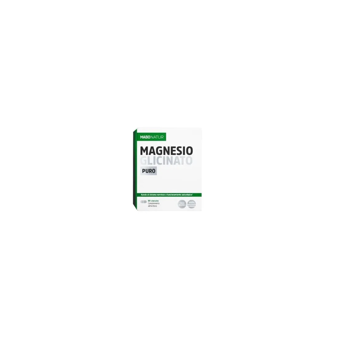 Mabo Magnesio Glicinato Puro 80 cápsulas