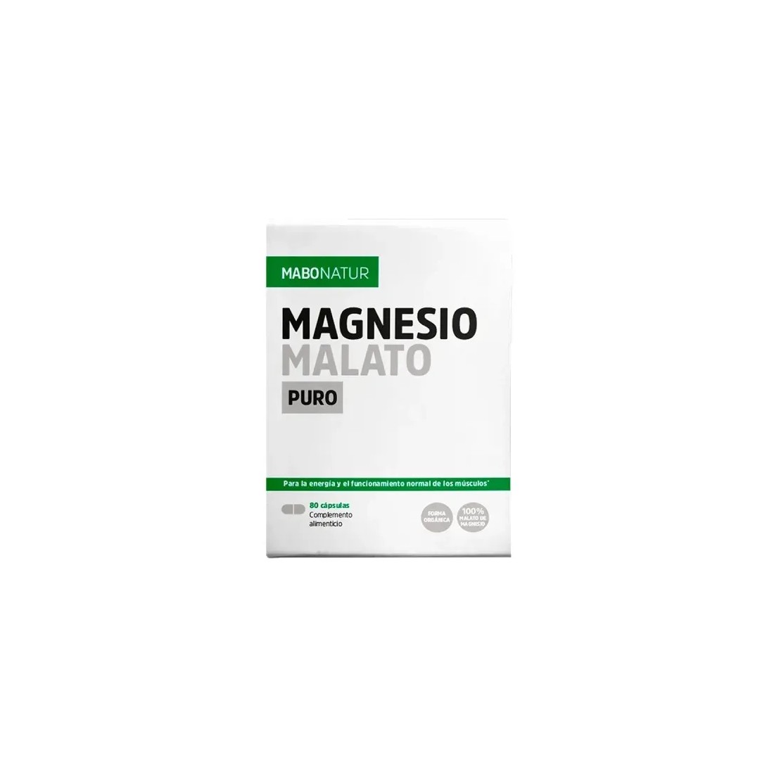 Mabo Magnesio Malato Puro 80 cápsulas | Comprar al mejor precio
