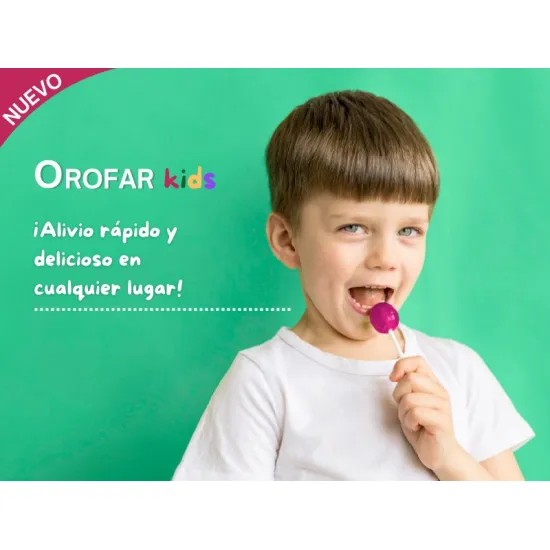 Orofar Kids Piruleta Garganta Sabor Frambuesa 10 g como tomar