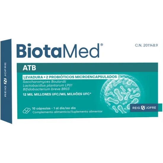 Compra Forte Pharma Fortebiotic+ ATB 10 Cápsulas al mejor precio | Más Parafarmacia