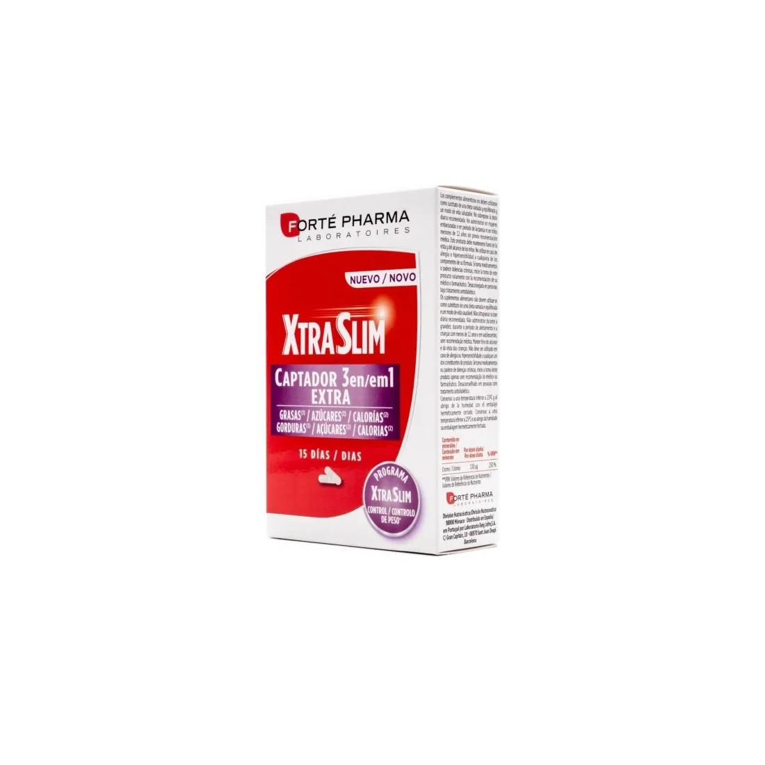 Xtraslim Captador 3 en 1 60 Cápsulas