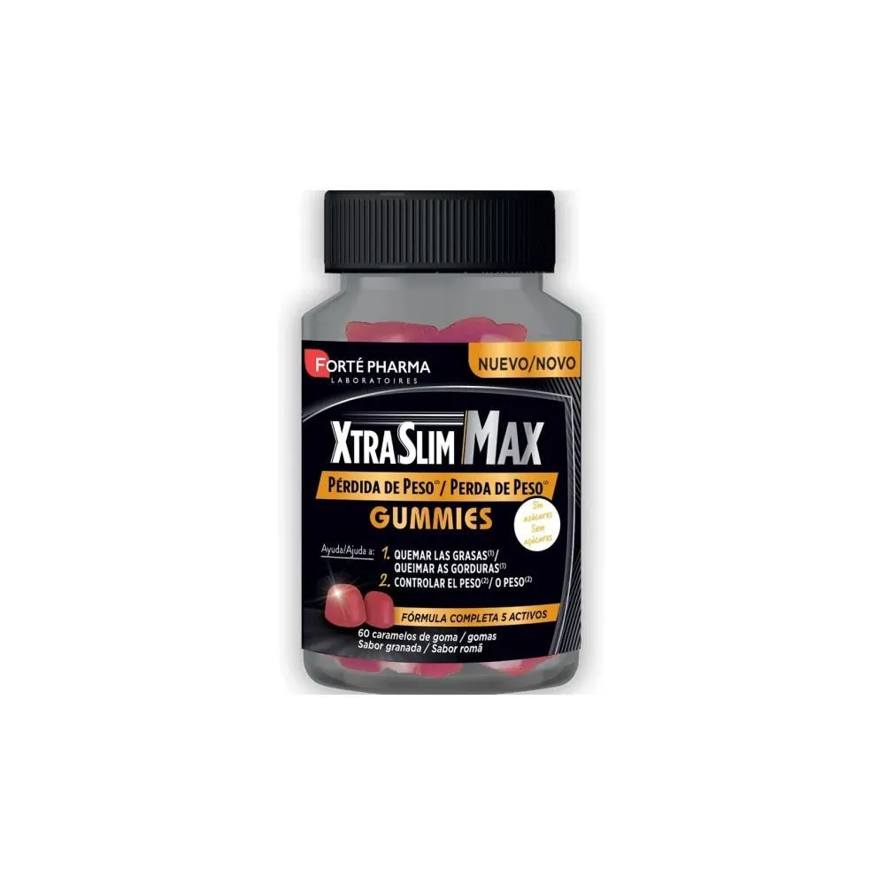 Xtraslim Max Gummies 60 Caramelos | Quemagrasas Natural