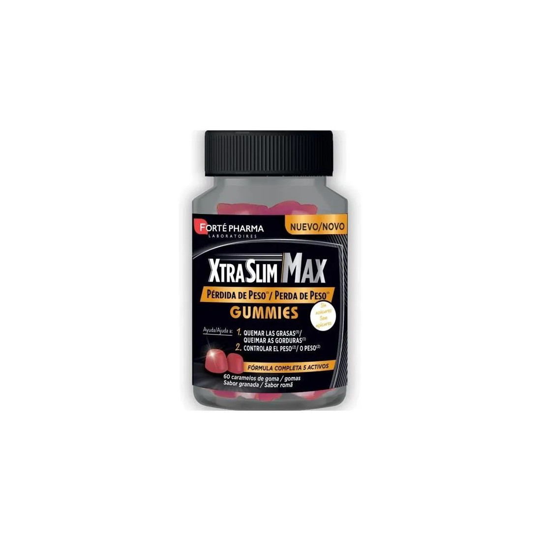 Xtraslim Max Gummies 60 Caramelos | Quemagrasas Natural