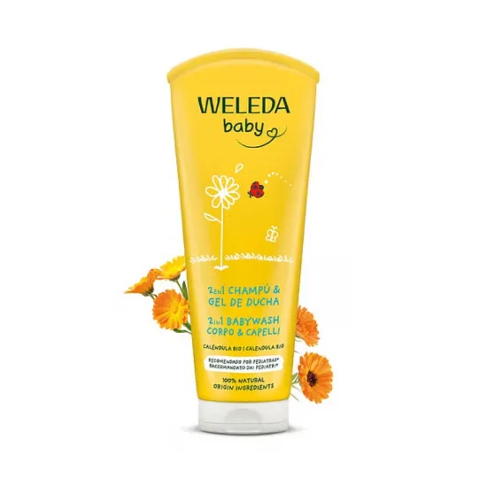 Weleda Champu y Gel De Ducha Calendula Bebe 200 Ml