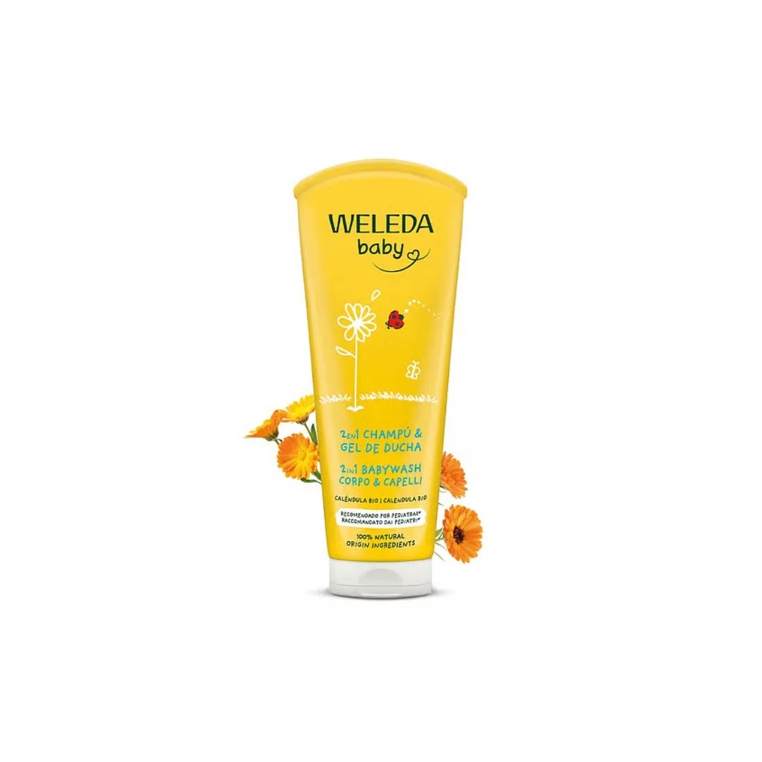 Weleda Champu y Gel De Ducha Calendula Bebe 200 Ml