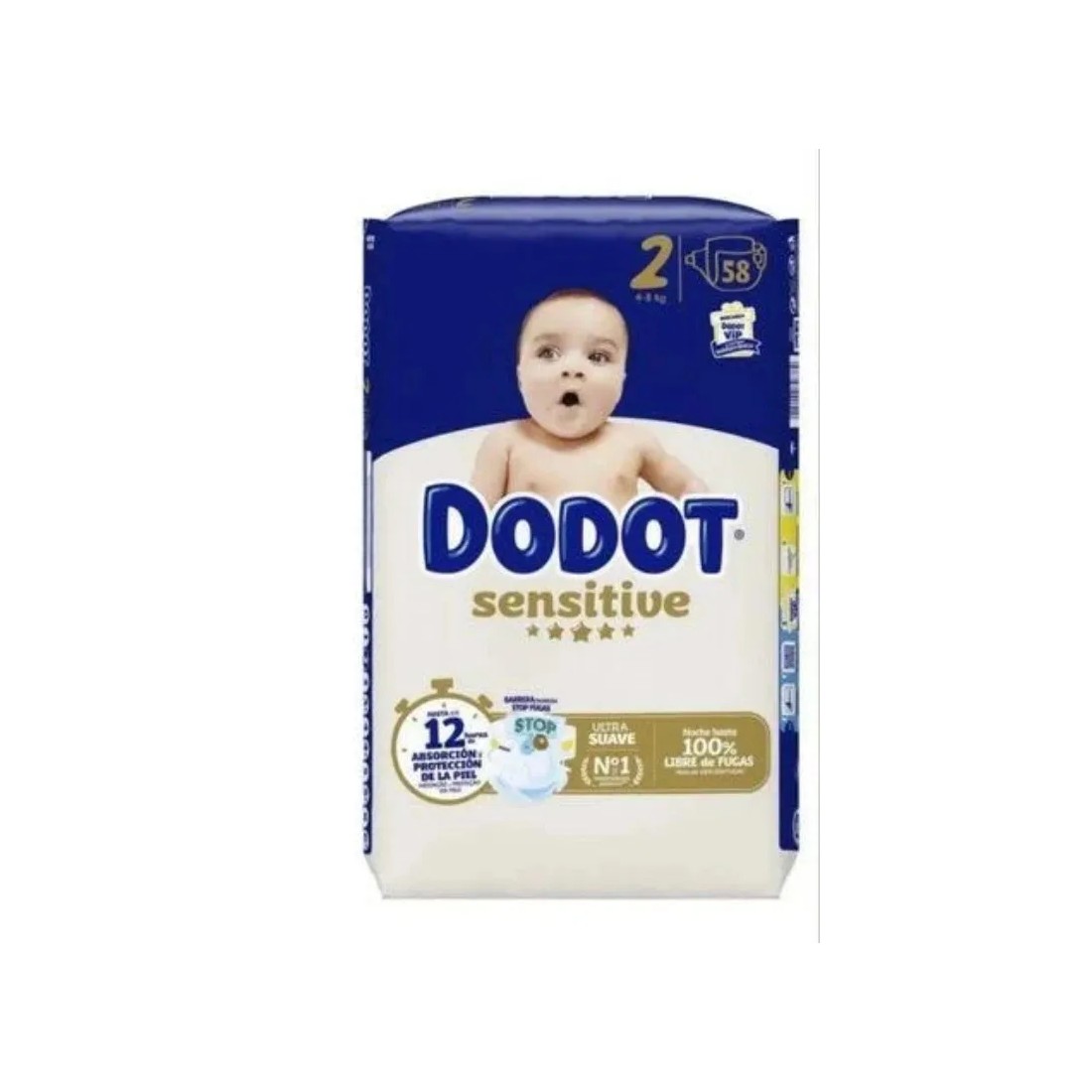 Dodot Sensitive Talla 2 58uds | Pañales Suaves y Absorbentes