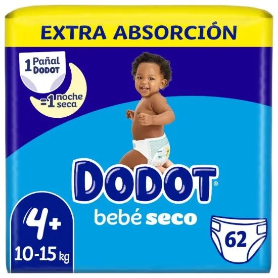 Dodot Bebé Seco Pañal Talla 4 62uds