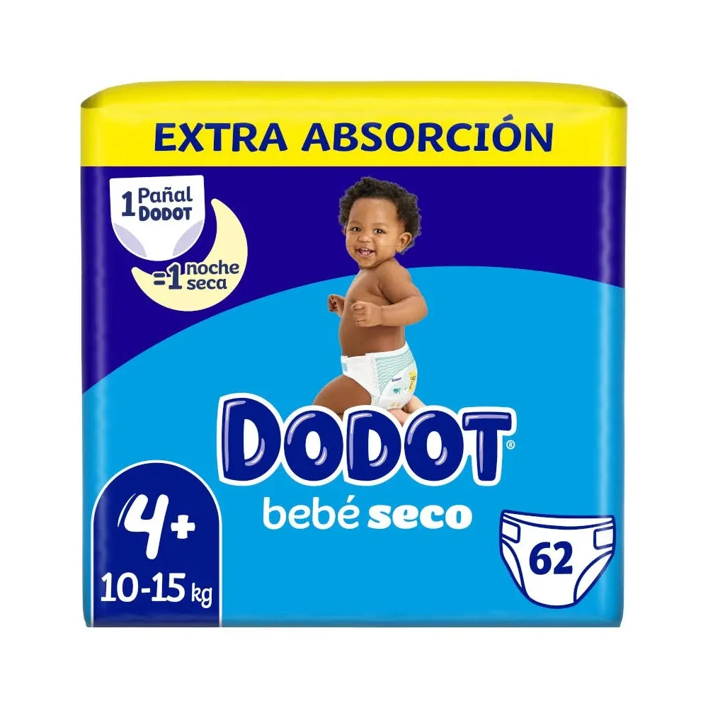 Dodot Bebé Seco Pañal Talla 4 62uds