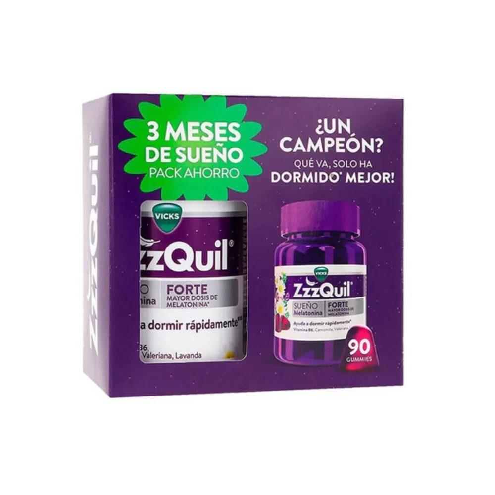 Vicks ZzzQuil Natura Forte 90 Gummies Frutos del Bosque