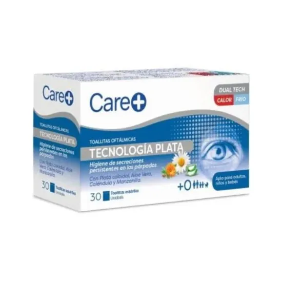 Stada Care+ Toallitas Oftálmicas Tecnología Plata 30uds