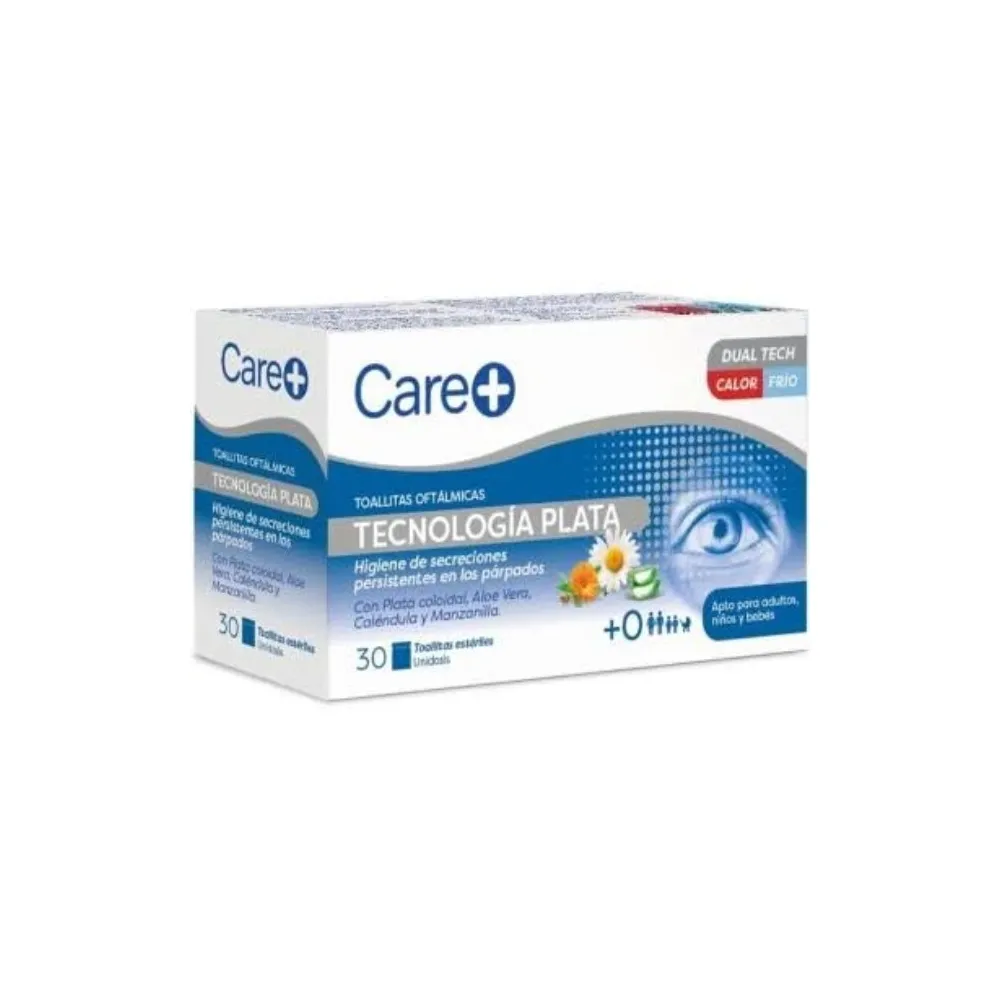 Stada Care+ Toallitas Oftálmicas Tecnología Plata 30uds