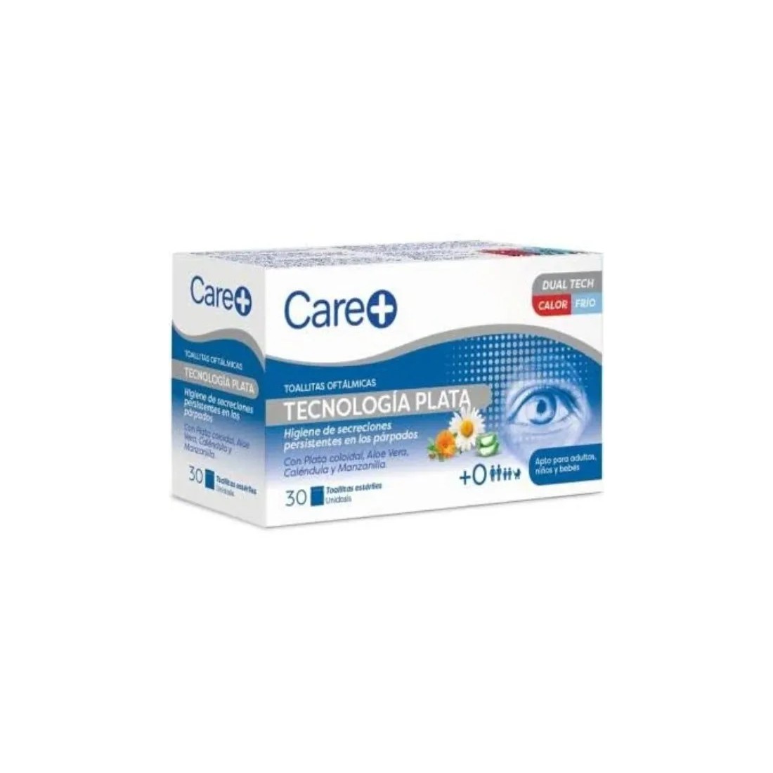 Stada Care+ Toallitas Oftálmicas Tecnología Plata 30uds