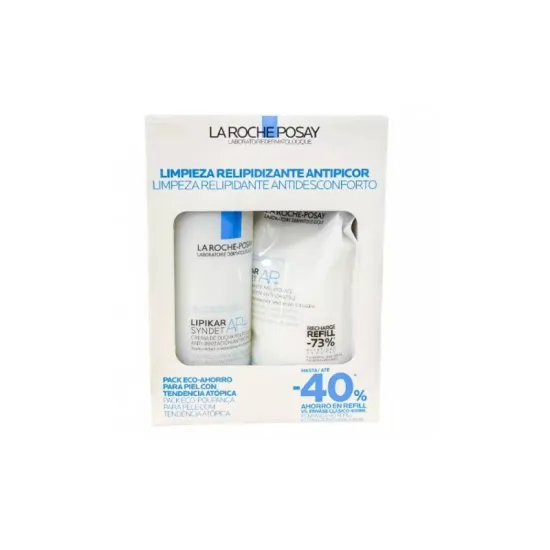 La Roche Posay Lipikar Syndet AP+ Crema de Ducha 400ml + Recarga 400ml