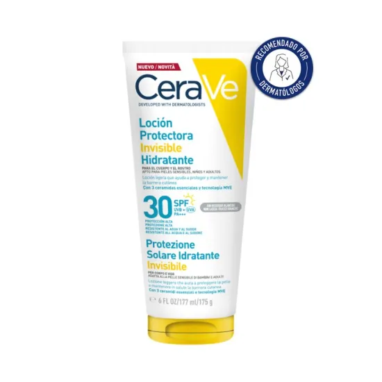 CeraVe Loción Protectora Invisible SPF30 177ml | Masparafarmacia