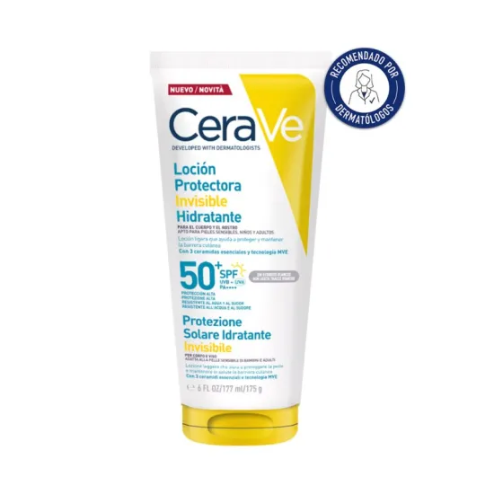 CeraVe Loción Protectora Invisible Hidratante SPF50 177 Ml