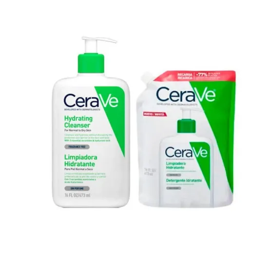 CeraVe Pack Limpiadora Hidratante 473ml + Recambio