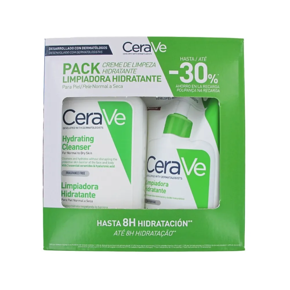 CeraVe Pack Limpiadora Hidratante 473ml + Recambio