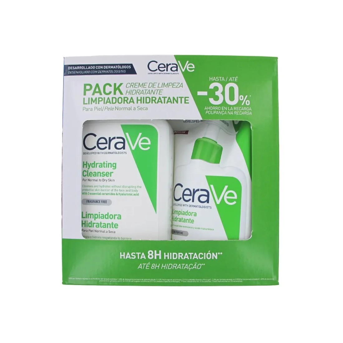 CeraVe Pack Limpiadora Hidratante 473ml + Recambio