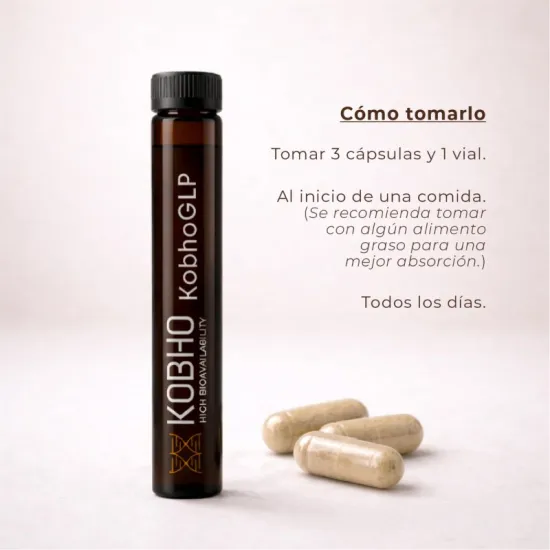 Kobho KobhoGLP 90 Cápsulas + 30 Viales COMO TOMAR