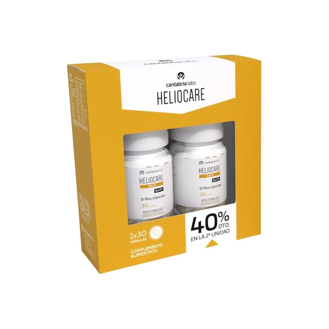 Heliocare 360° D Plus DUPLO 2x30 Cápsulas