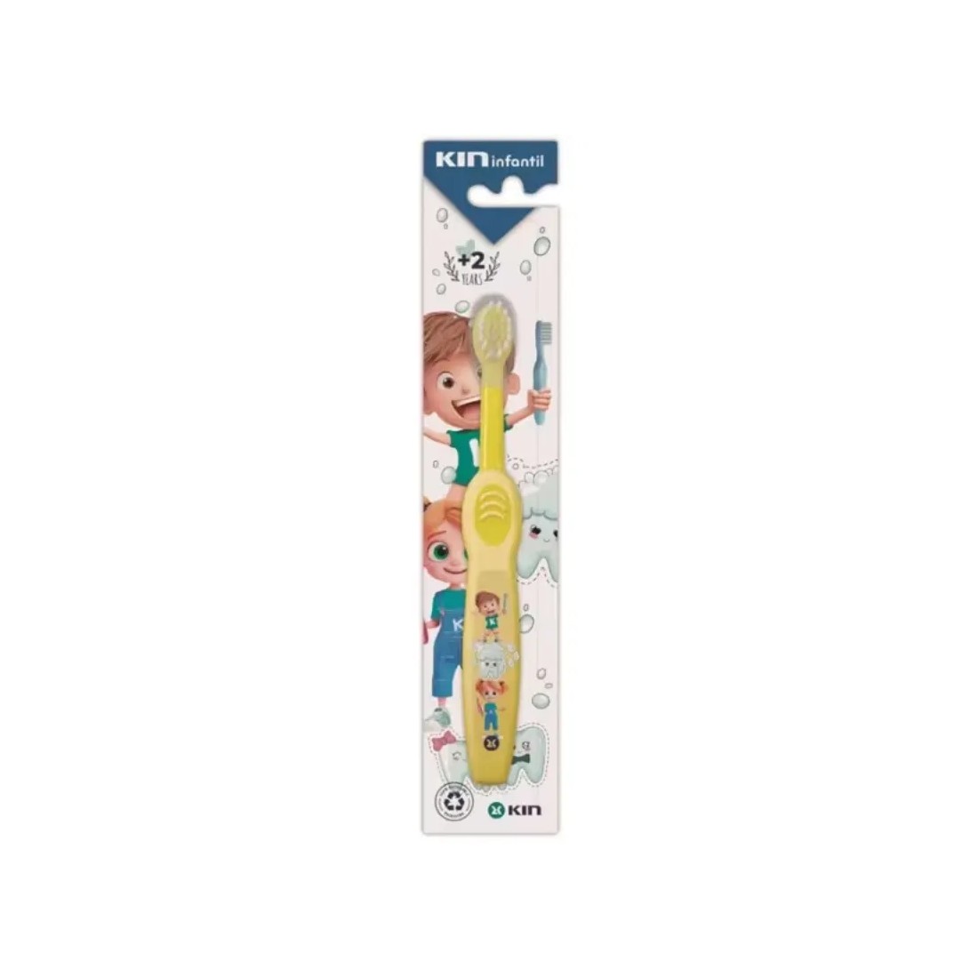 Kin Cepillo De Dientes Infantil +2 Años amarillo