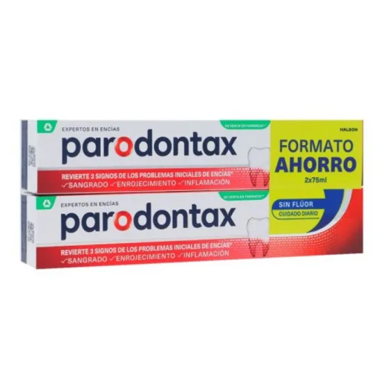 Parodontax Duplo Sin Flúor 2x75ml