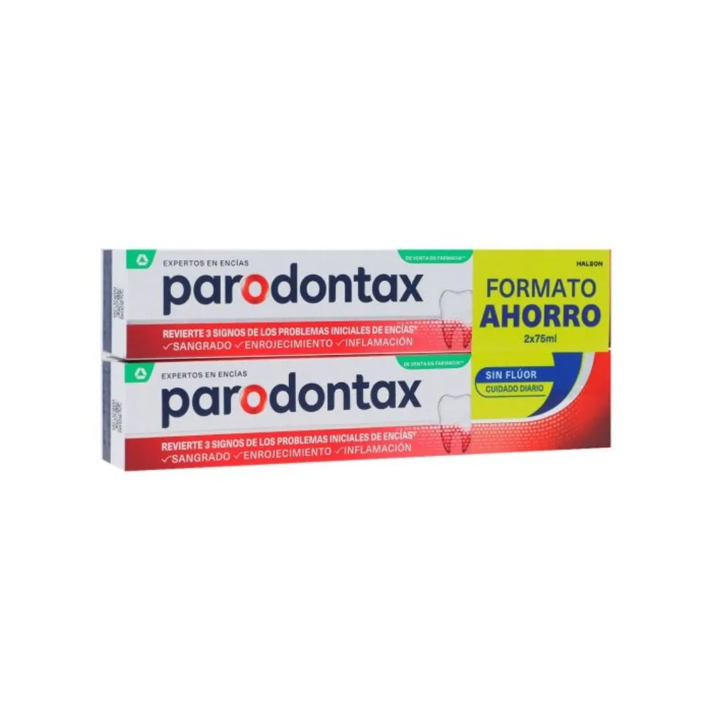 Parodontax Duplo Sin Flúor 2x75ml
