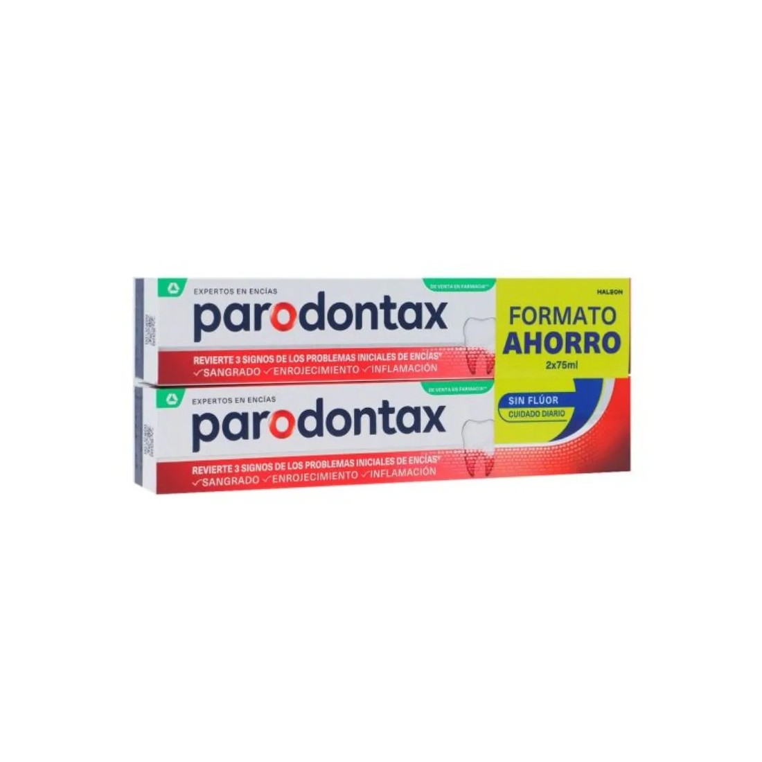 Parodontax Duplo Sin Flúor 2x75ml