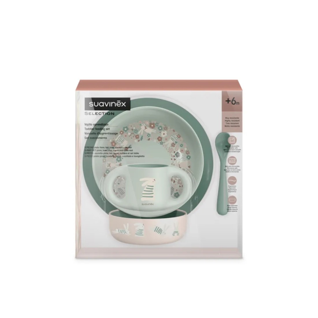 Suavinex Vajilla Infantil Aprendizaje +6 Meses Azul