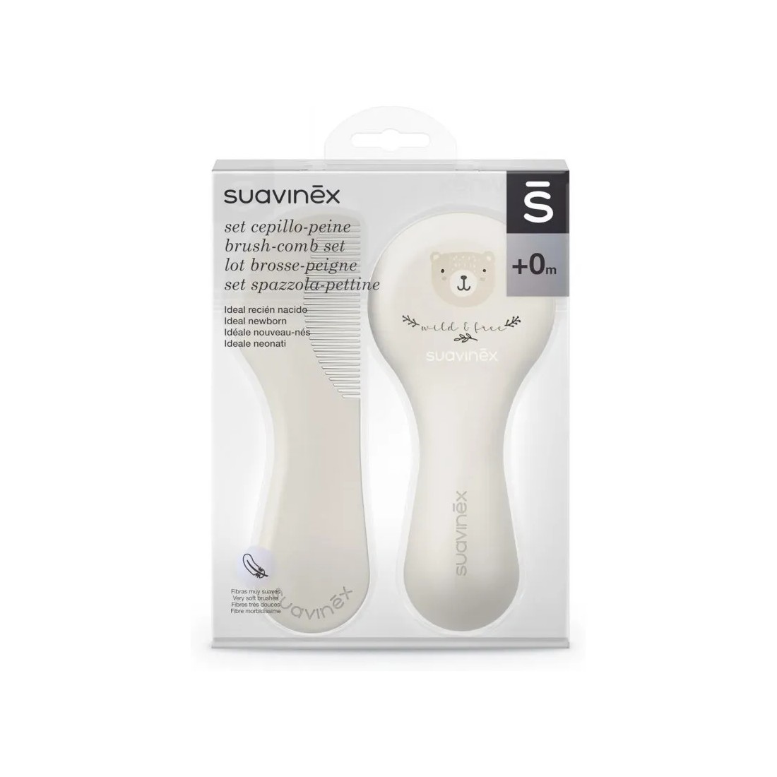 Suavinex Set Cepillo Y Peine Infantil Soft Beige