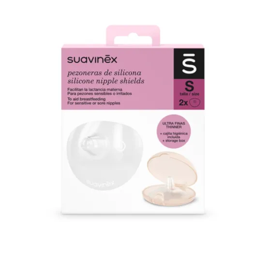 Suavinex pezonera de silicona Talla S 2 uds