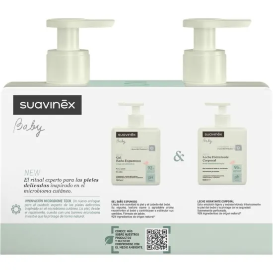 Suavinex Pack Gel Baño Espumoso + Leche Hidratante Corporal