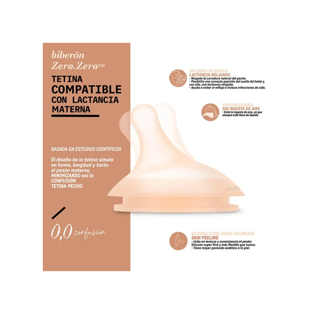 Suavinex Tetinas Biberón Zero Zero Flujo Adaptable +0M