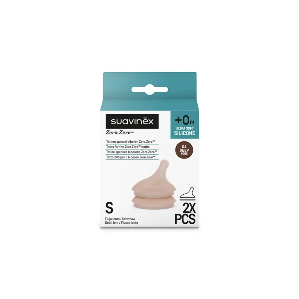 Suavinex Tetina Silicona Flujo S 0m+ 2 Unidades