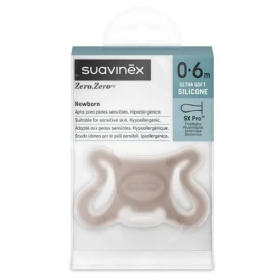 Suavinex Zero.Zero Chupete Fisiológico Silicona 0-6M Medium