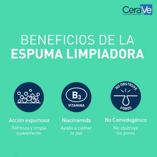 Cerave Gel Limpiador Espumoso 88ml BENEFICIOS