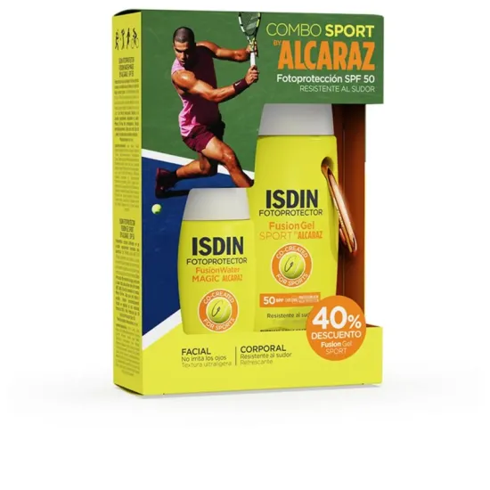 Isdin Pack Sport Fusion Water Magic SPF50+ 50 Ml + Gel Sport SPF50+ 100Ml by Alcaraz