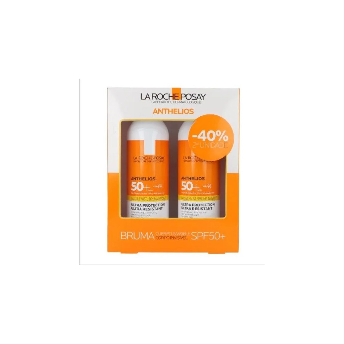 La Roche Posay Pack Anthelios XL Bruma Invisible Ultraligera SPF50+ 2 x 200ml
