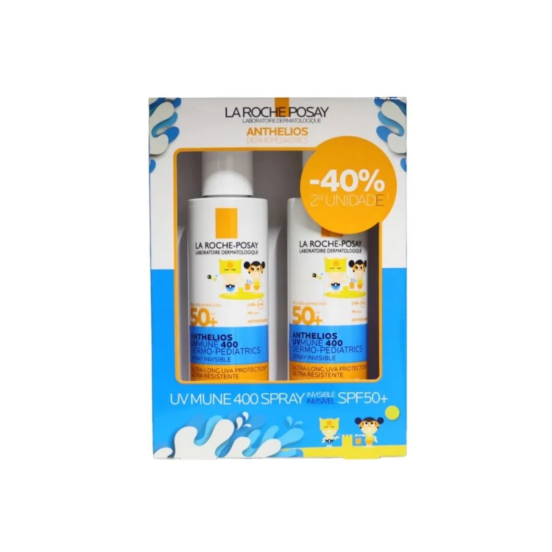 La Roche Posay Anthelios Dermo-Pediatrics Duplo Solar Spray Invisible SPF50+ 250 ml